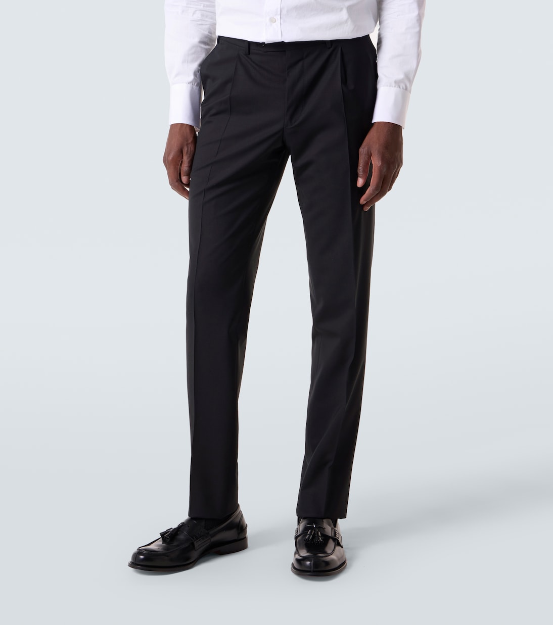 Pantalones slim en mezcla de lana | Canali