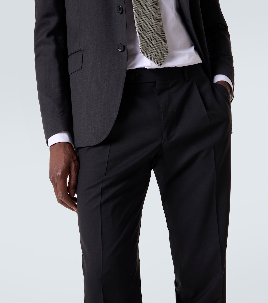 Pantalones slim en mezcla de lana | Canali