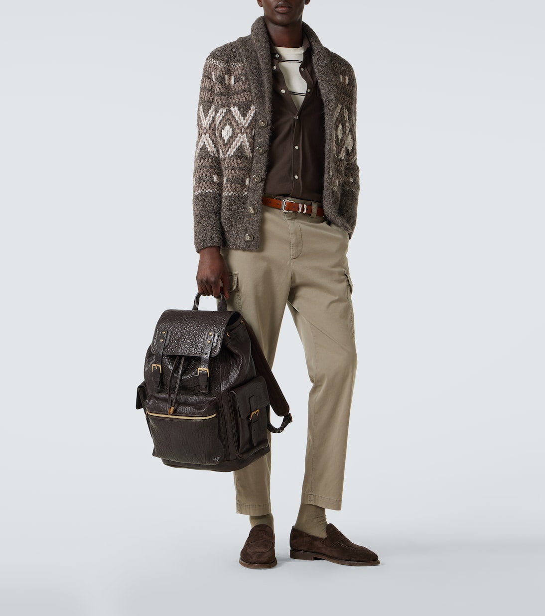Loafers aus Veloursleder | Brunello Cucinelli