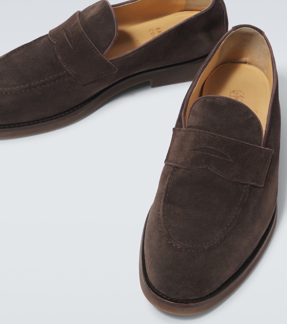 Loafers aus Veloursleder | Brunello Cucinelli