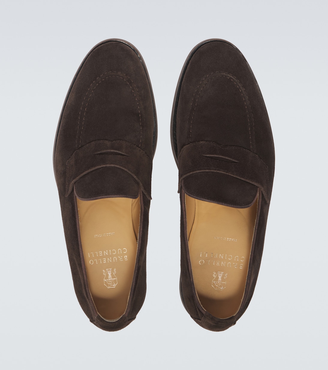 Loafers aus Veloursleder | Brunello Cucinelli