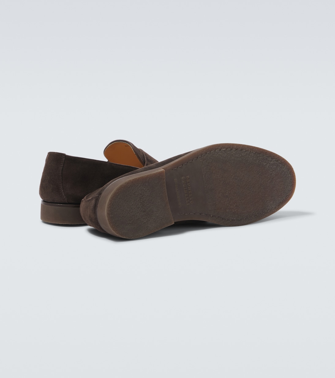 Loafers aus Veloursleder | Brunello Cucinelli