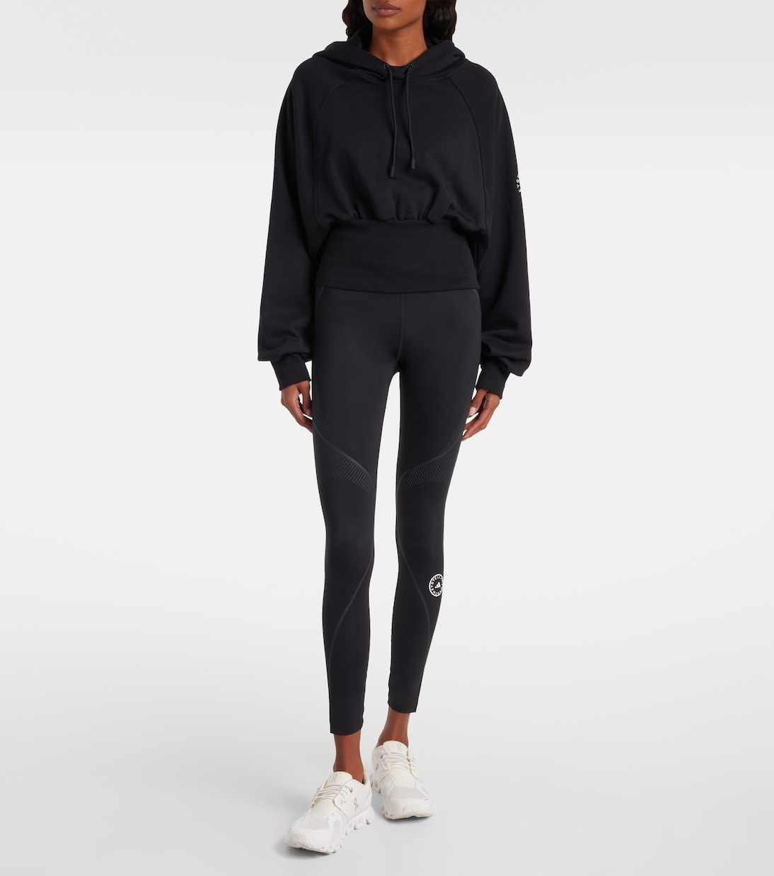 Cropped-Hoodie aus Baumwoll-Jersey | Adidas by Stella McCartney
