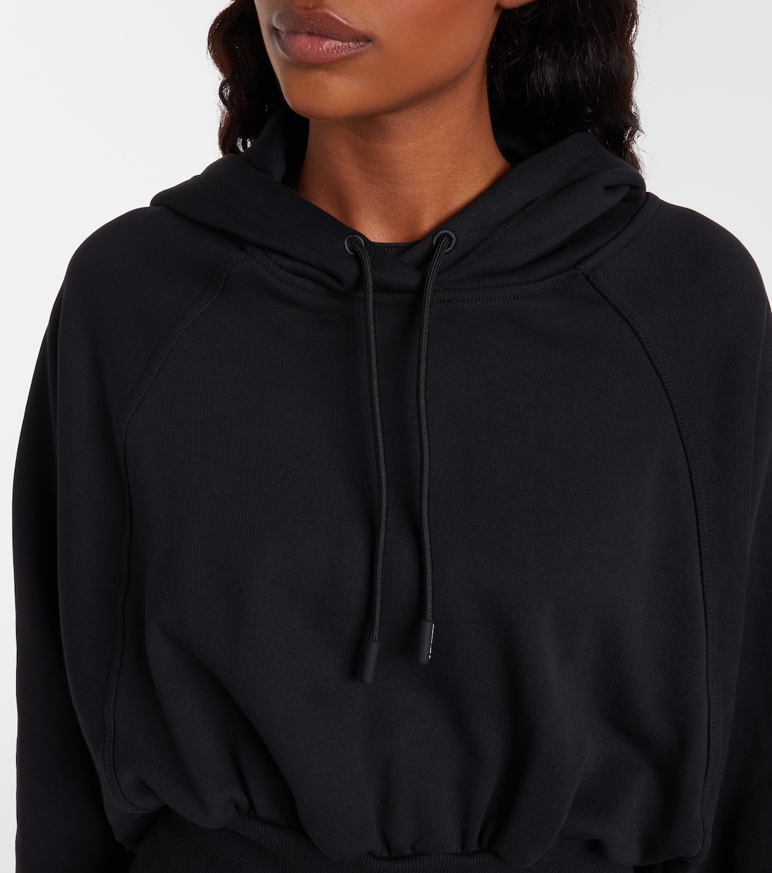 Cropped-Hoodie aus Baumwoll-Jersey | Adidas by Stella McCartney