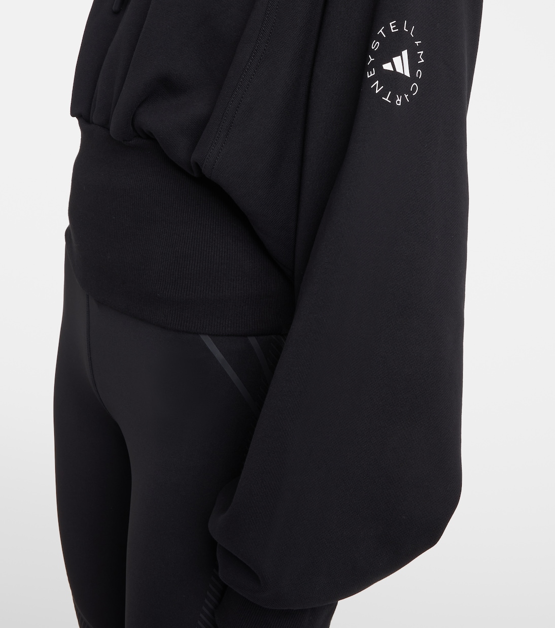 Cropped-Hoodie aus Baumwoll-Jersey | Adidas by Stella McCartney