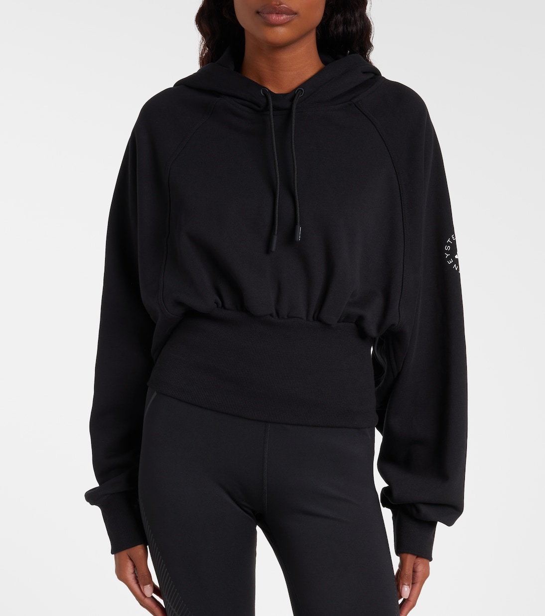 Cropped-Hoodie aus Baumwoll-Jersey | Adidas by Stella McCartney