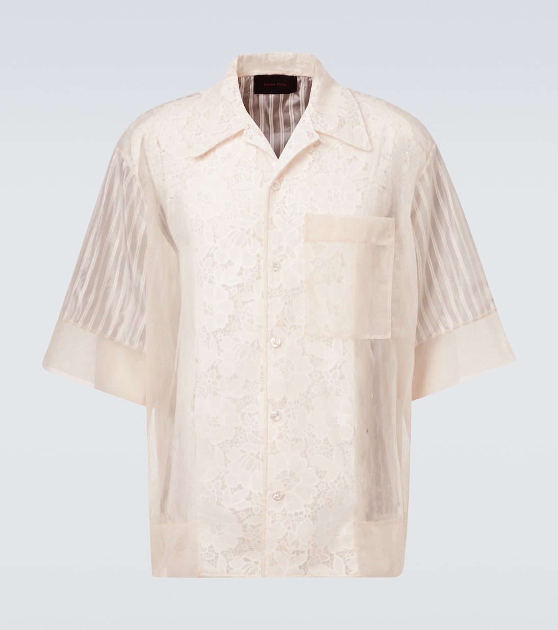 Patchwork lace bowling shirt | Simone Rocha