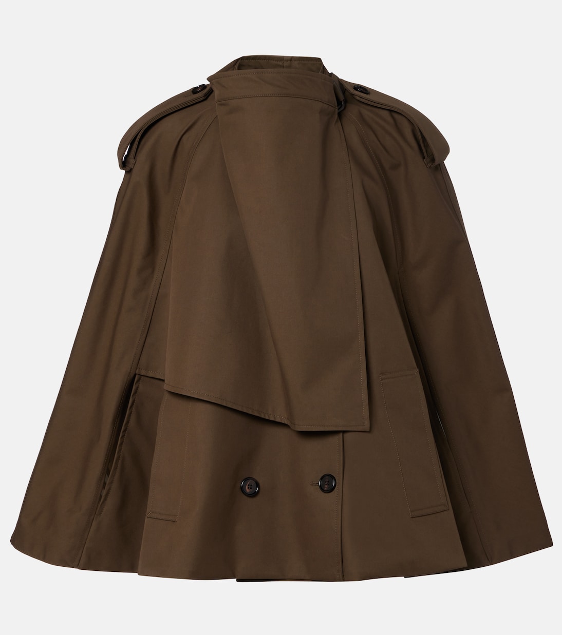 Double-breasted cotton cape | Burberry
