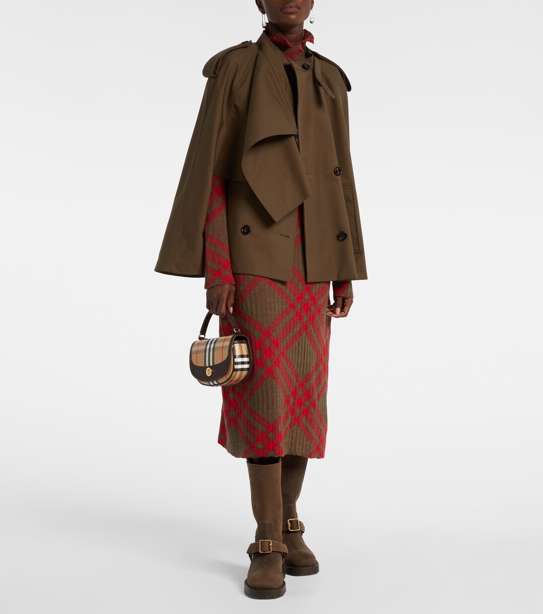Double-breasted cotton cape | Burberry