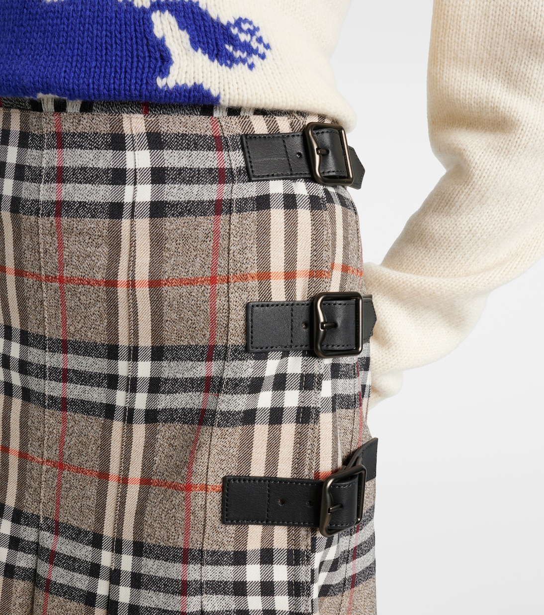 Midirock Burberry Check aus Wolle | Burberry