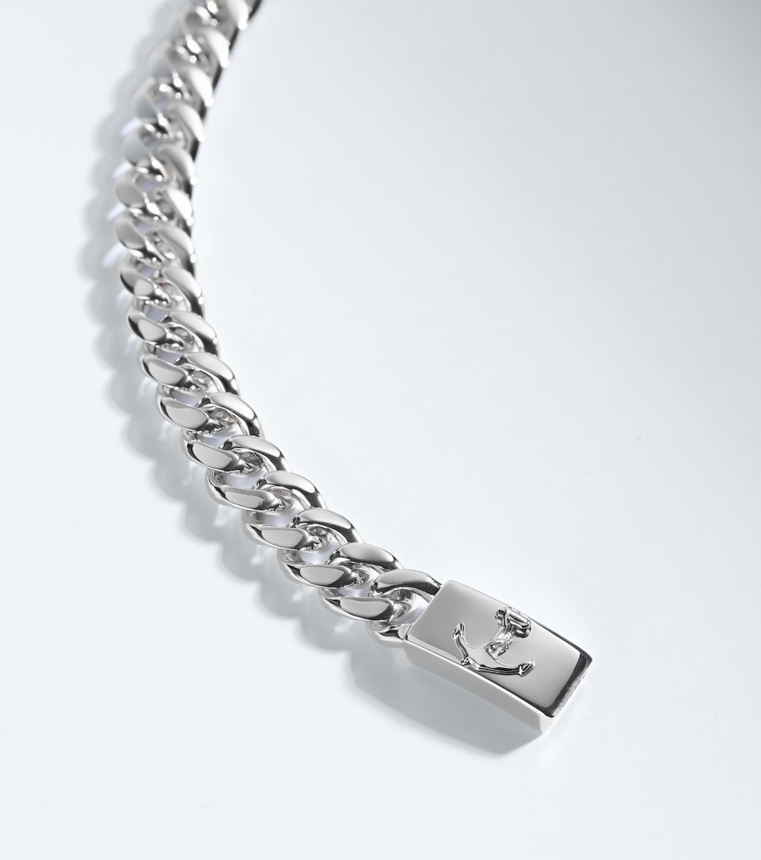 Anchor Lock sterling silver chain bracelet | Mateo