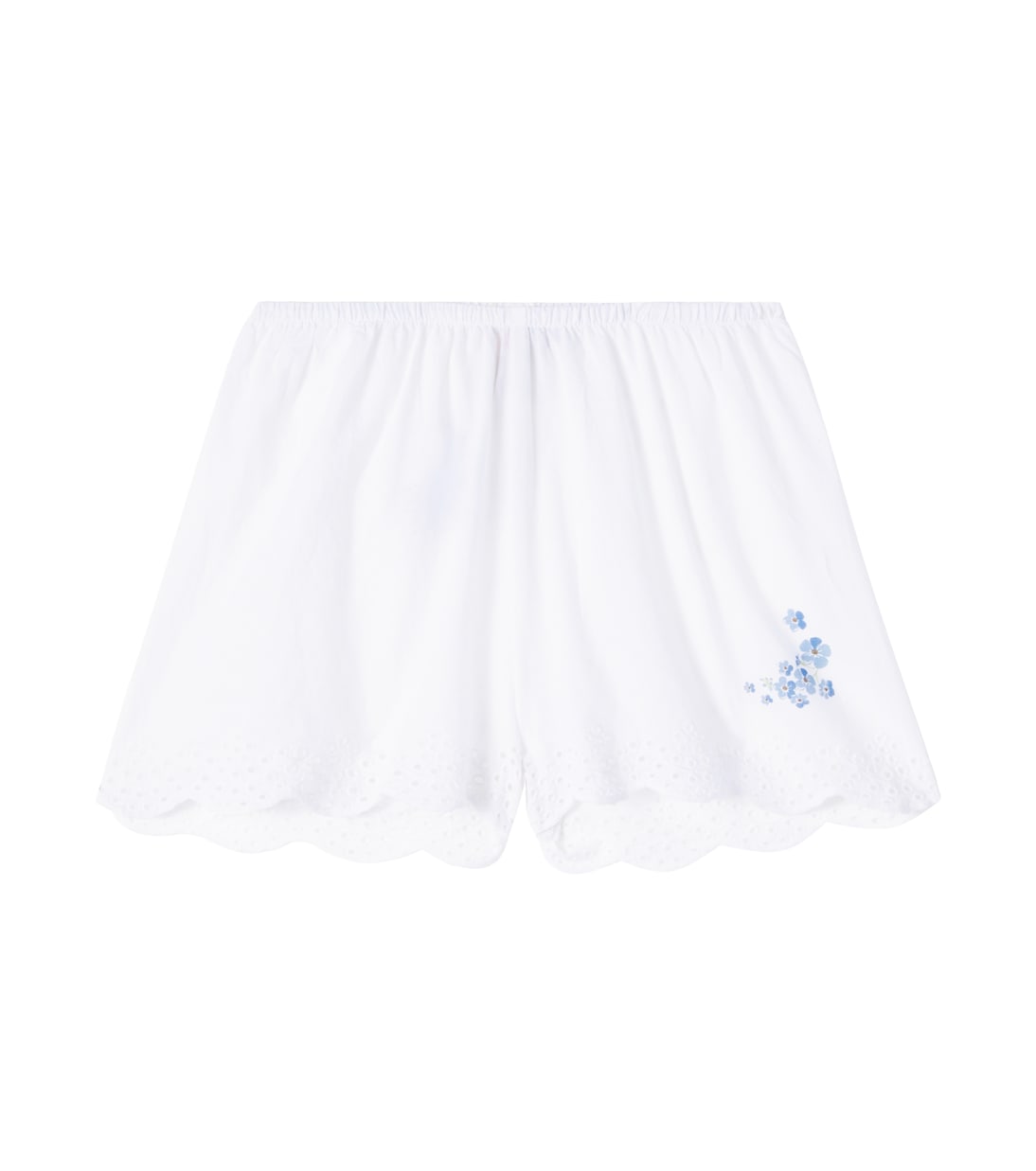 Floral ruffled cotton shorts | Konges Sløjd
