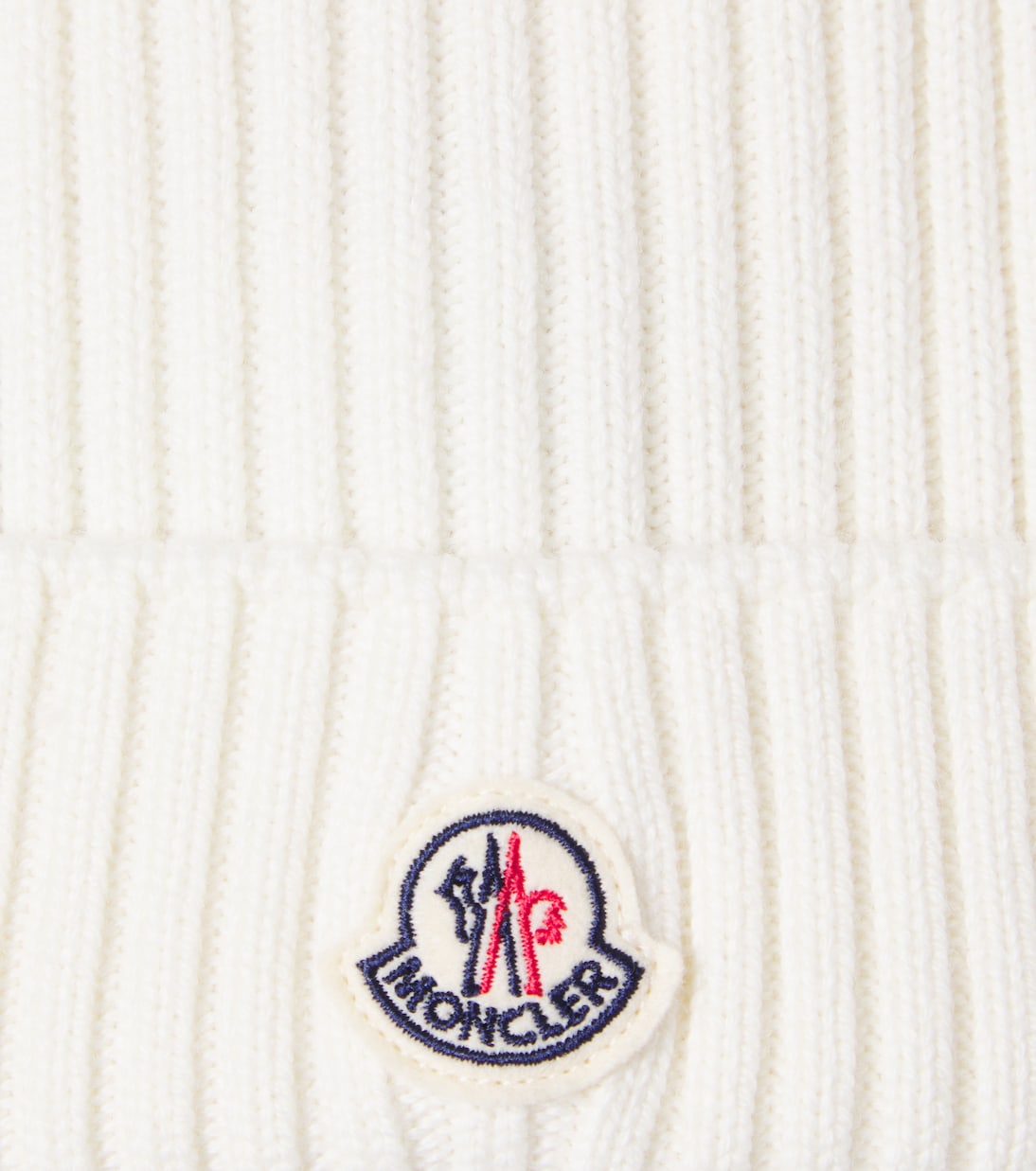 罗纹针织初剪羊毛便帽 | Moncler Enfant