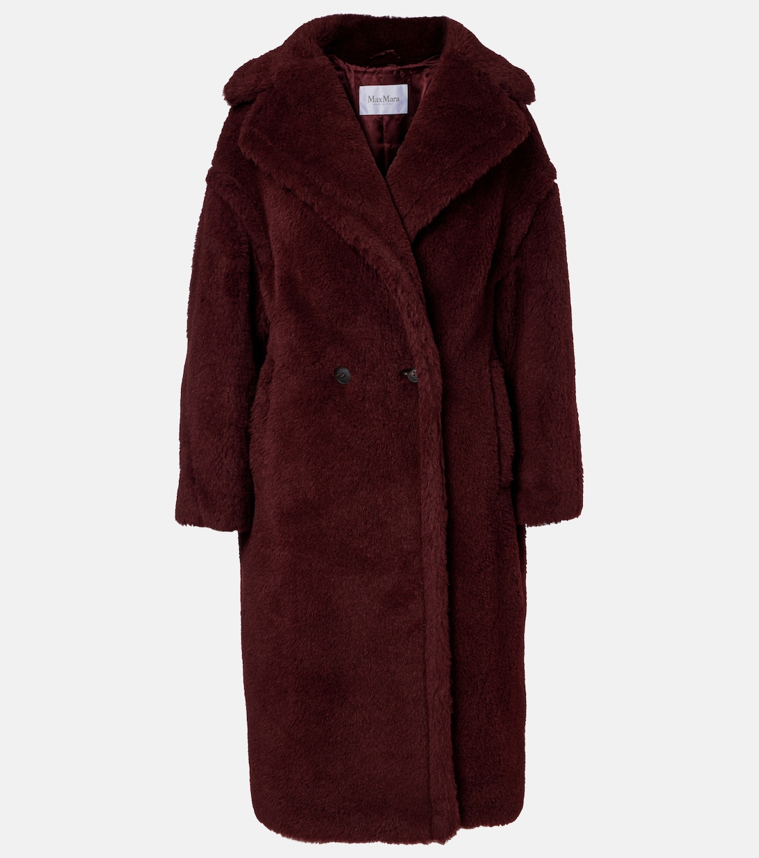 Teddy Bear alpaca wool, wool, and silk coat | Max Mara
