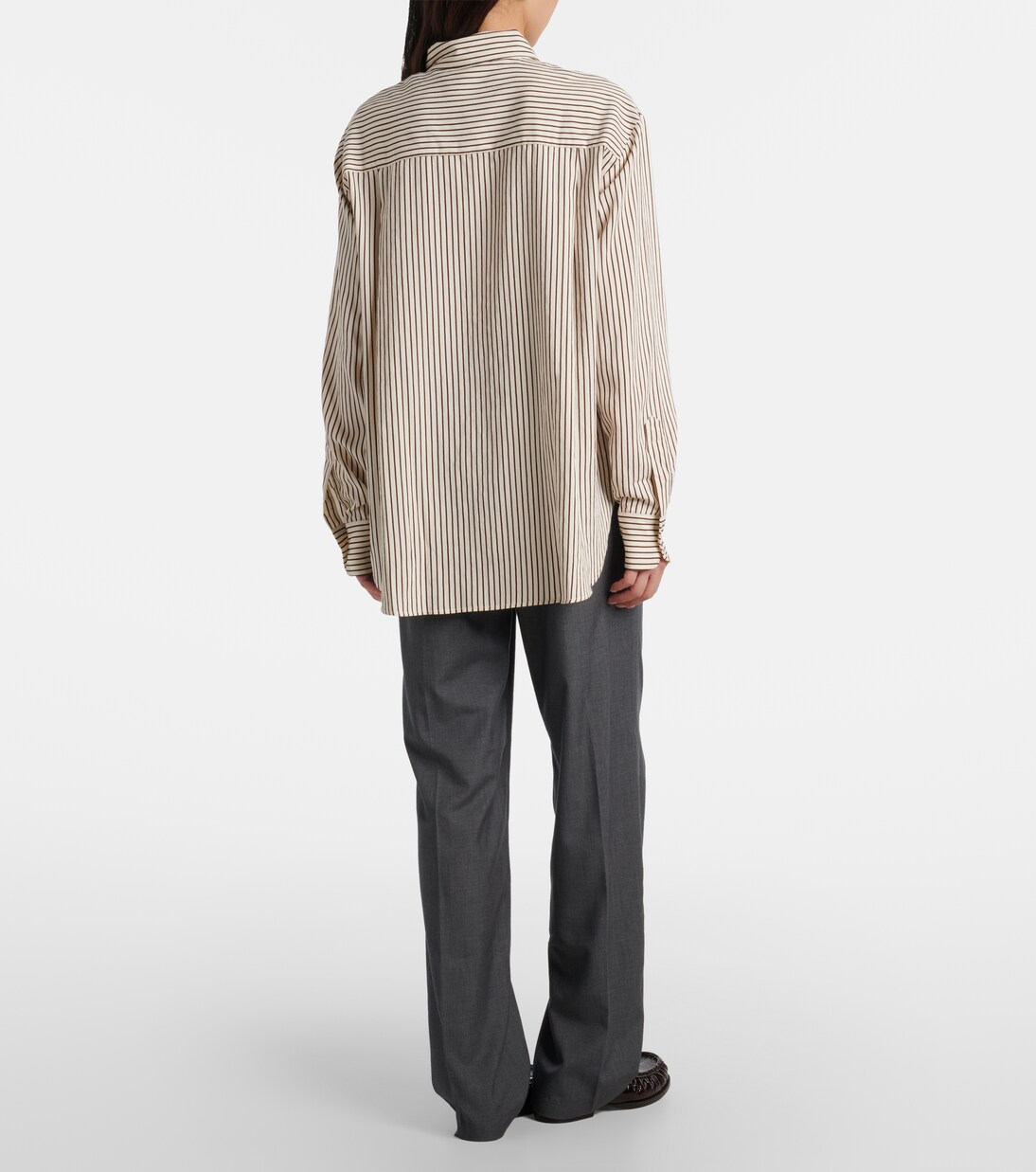 Peri striped poplin shirt | The Frankie Shop