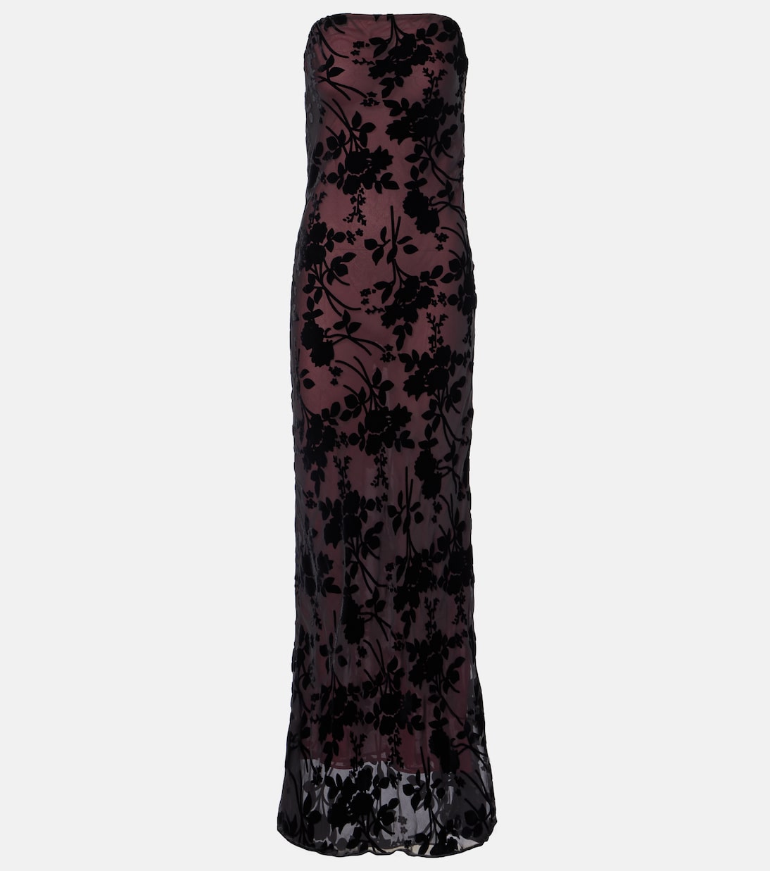 Floral devoré velvet gown | Rodarte