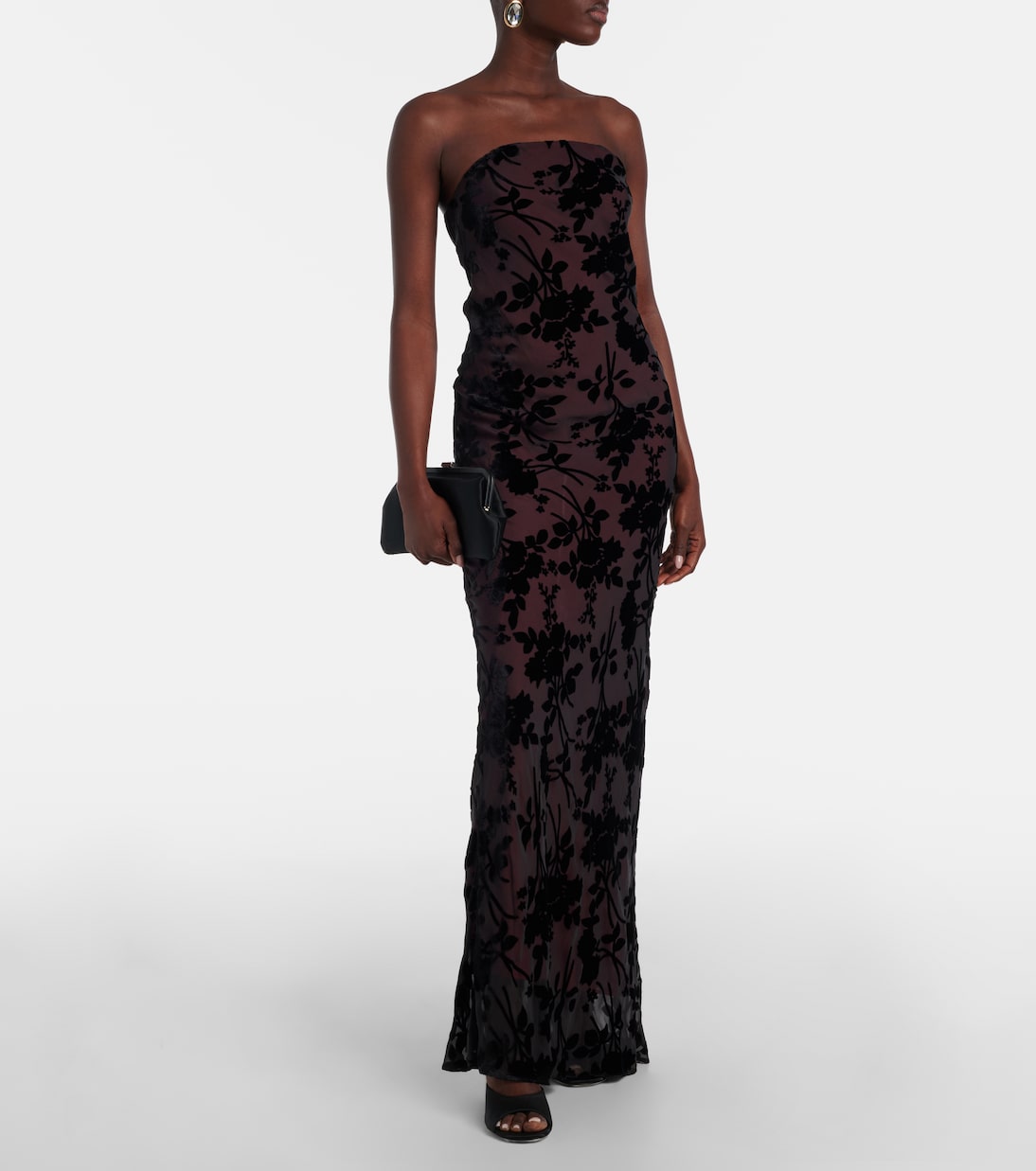 Floral devoré velvet gown | Rodarte