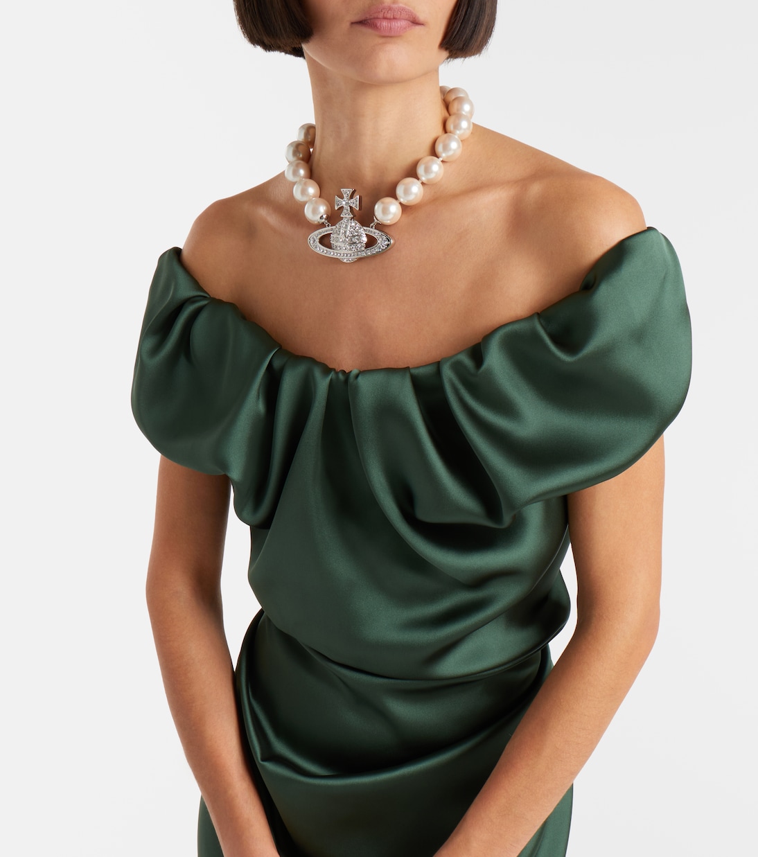 Ginnie Amber ruched midi dress | Vivienne Westwood