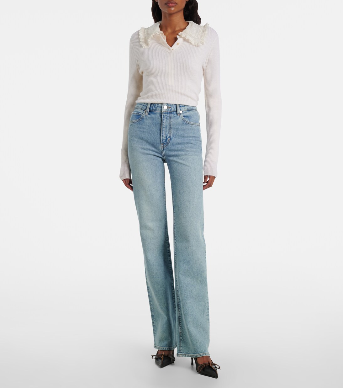 Arrow high-rise bootcut jeans | Frame