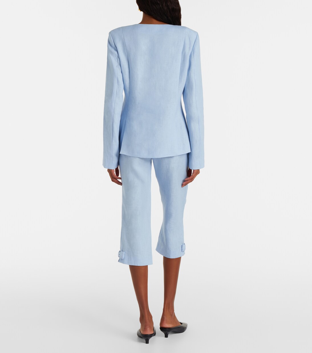 Pantalones capri Harper de lino | Posse