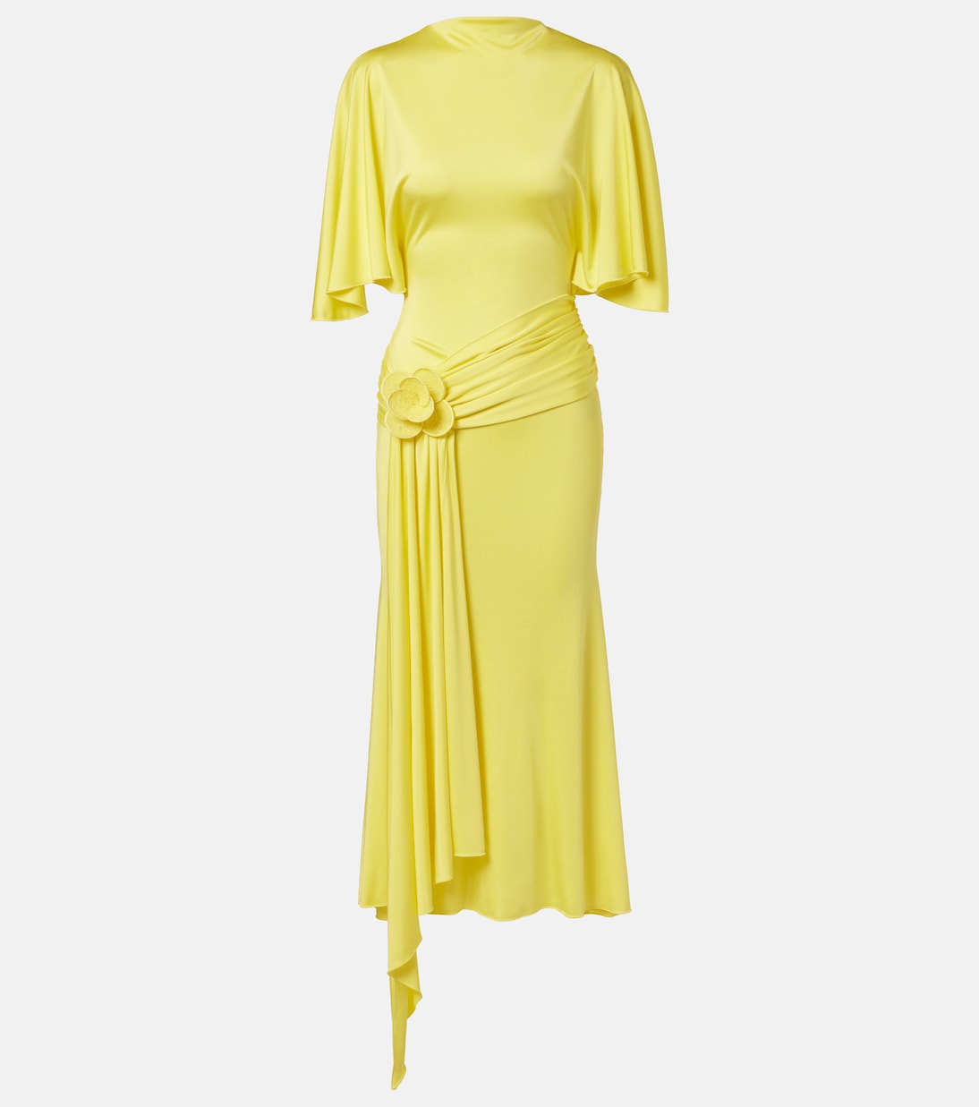 Floral-appliqué jersey cocktail dress | David Koma