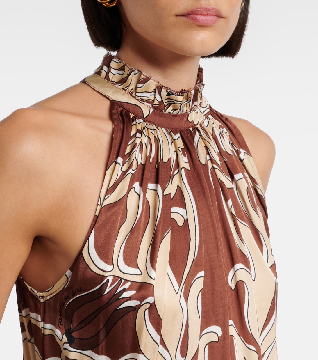 Vestido corto Bianca estampado | Poupette St Barth