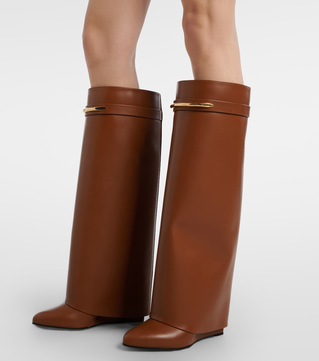 Shark 95 leather knee-high boots | Givenchy