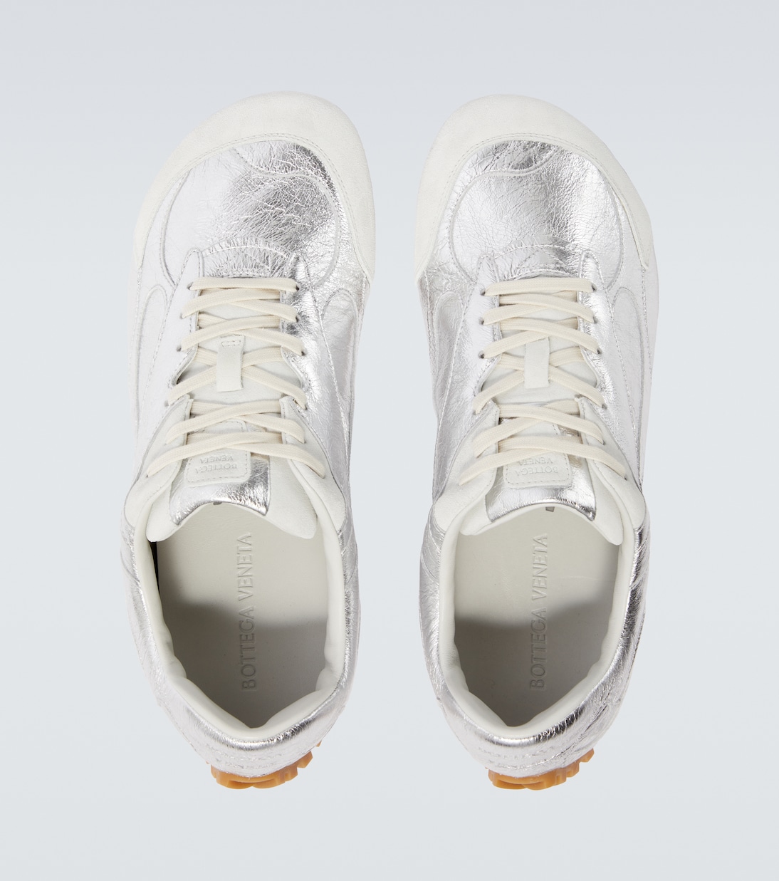 Zapatillas Orbit Flash de piel metalizada | Bottega Veneta