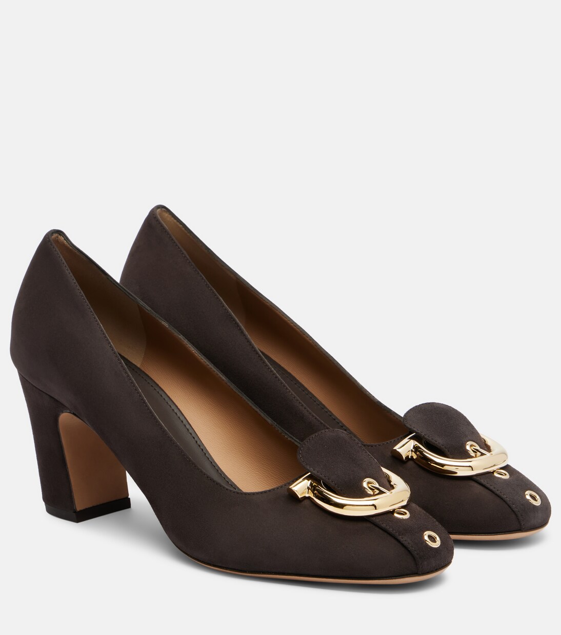 Gancini suede pumps | Ferragamo