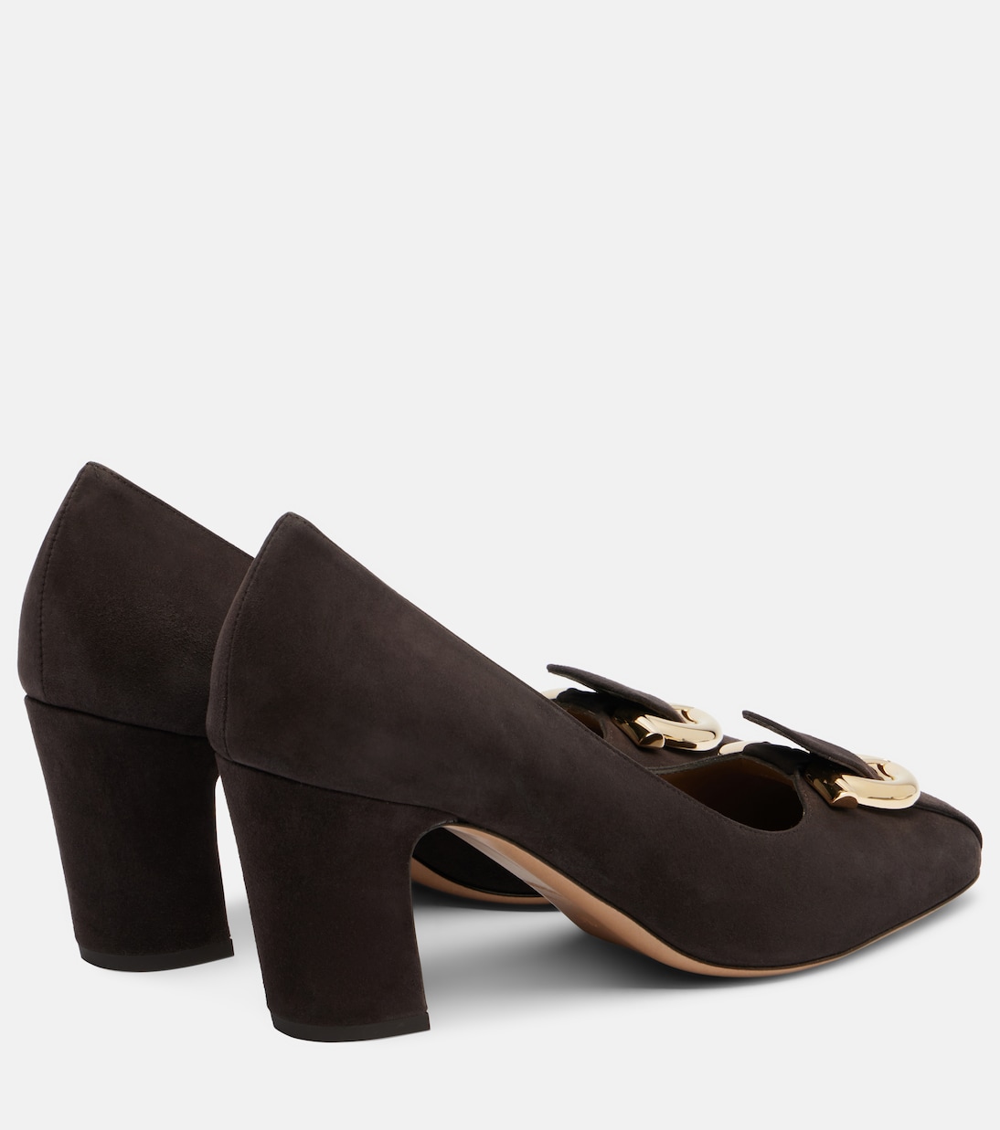 Gancini suede pumps | Ferragamo