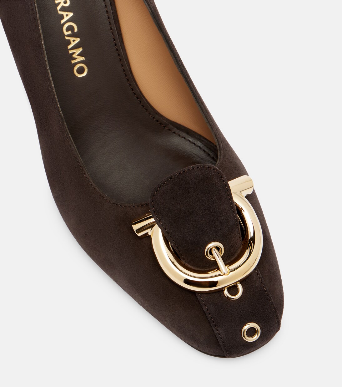 Gancini suede pumps | Ferragamo