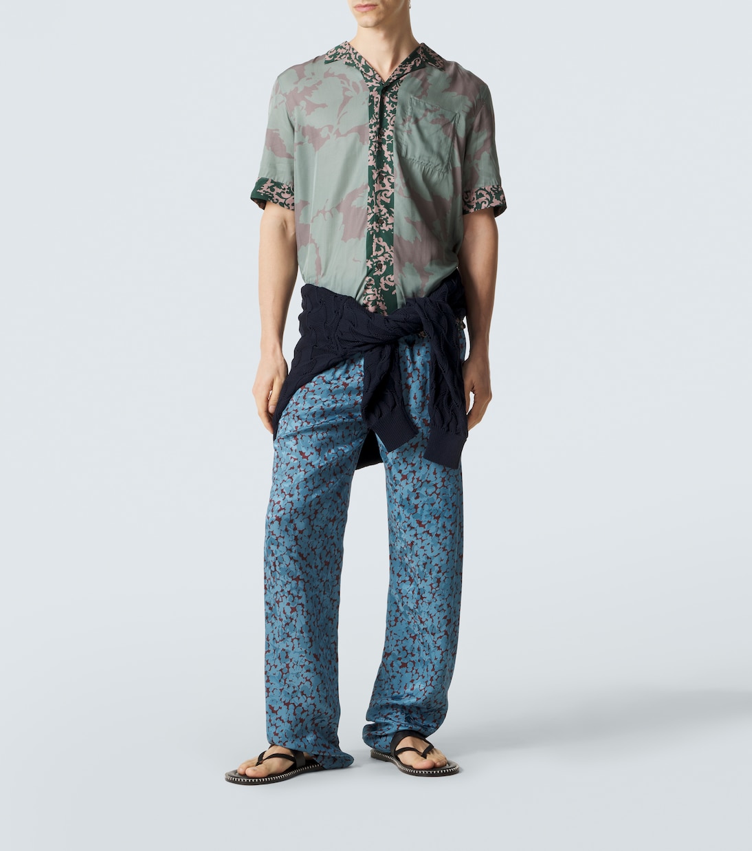 Printed straight pants | Dries Van Noten