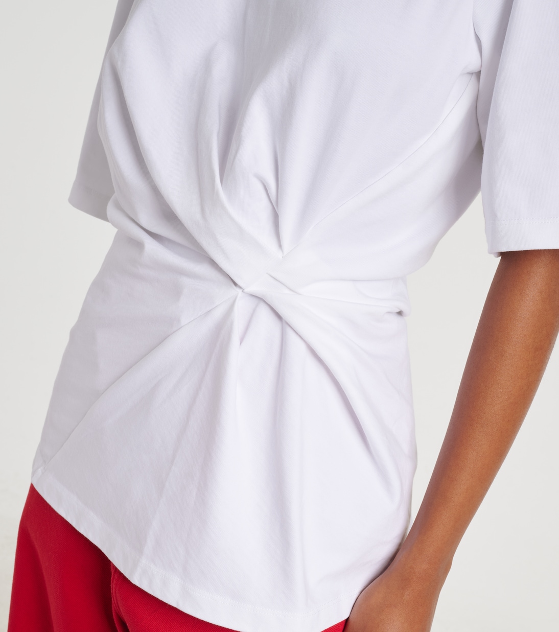 Gathered cotton T-shirt | Róhe