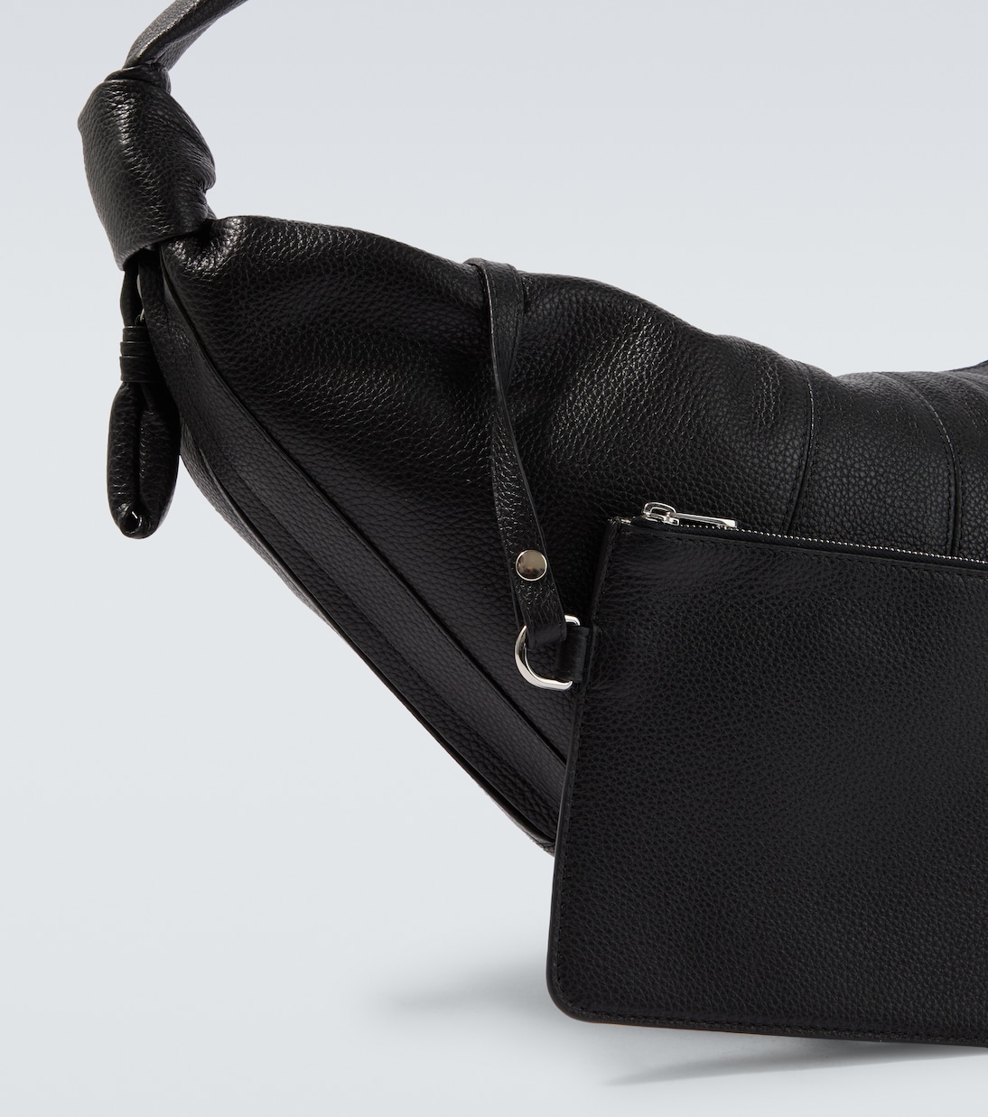 Croissant Large leather shoulder bag | Lemaire