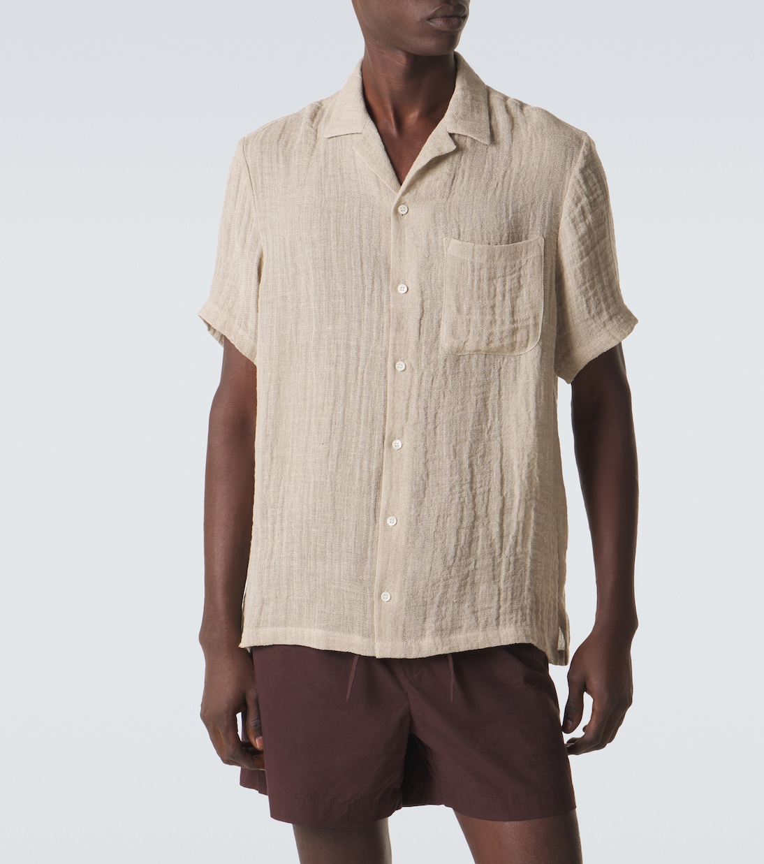 Linen bowling shirt | Le Kasha