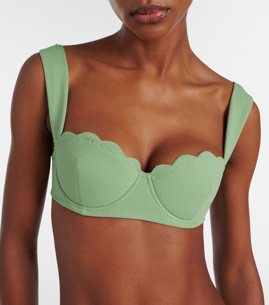 North scalloped bikini top | Marysia