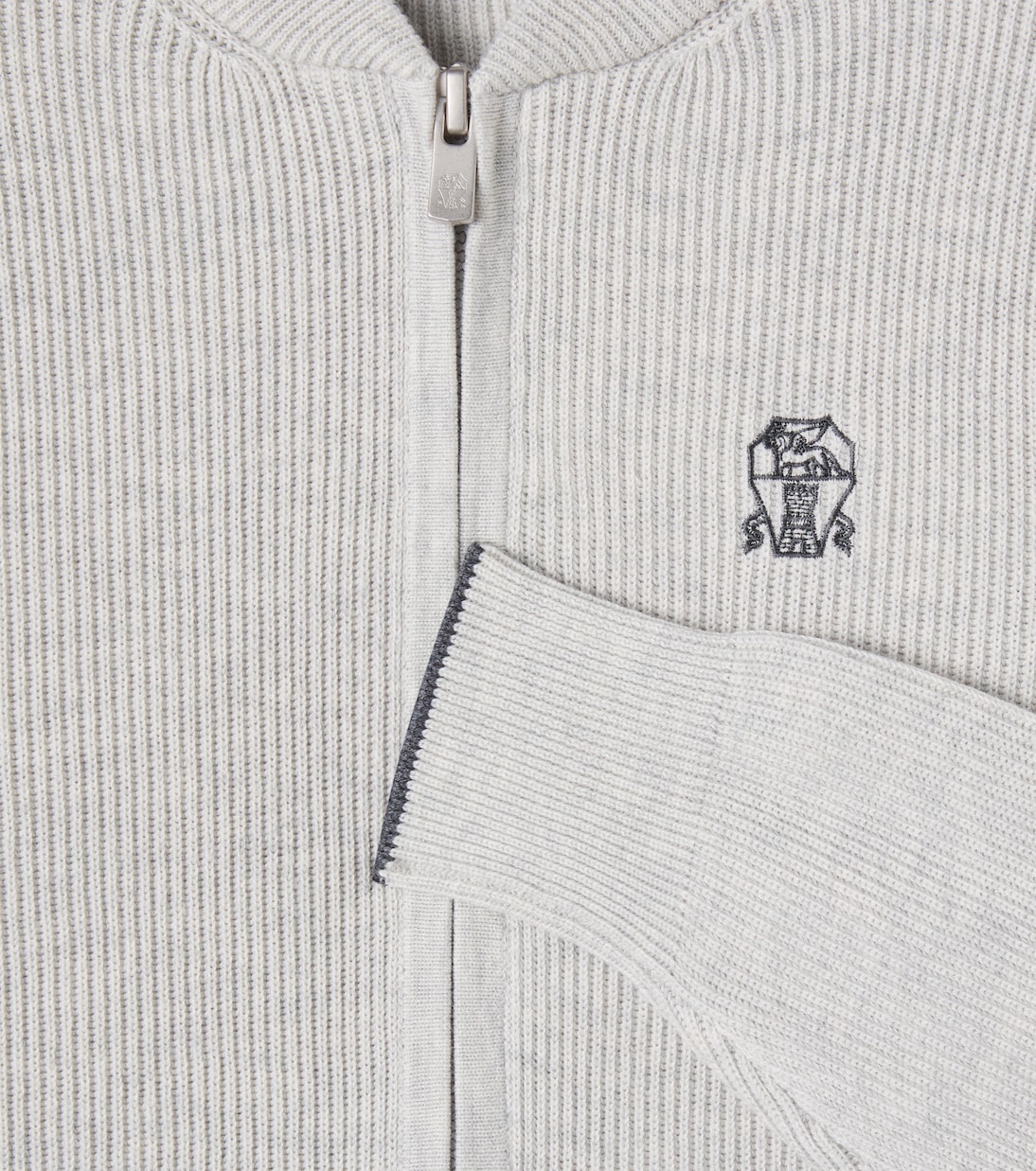 Cardigan aus Rippstrick | Brunello Cucinelli Kids