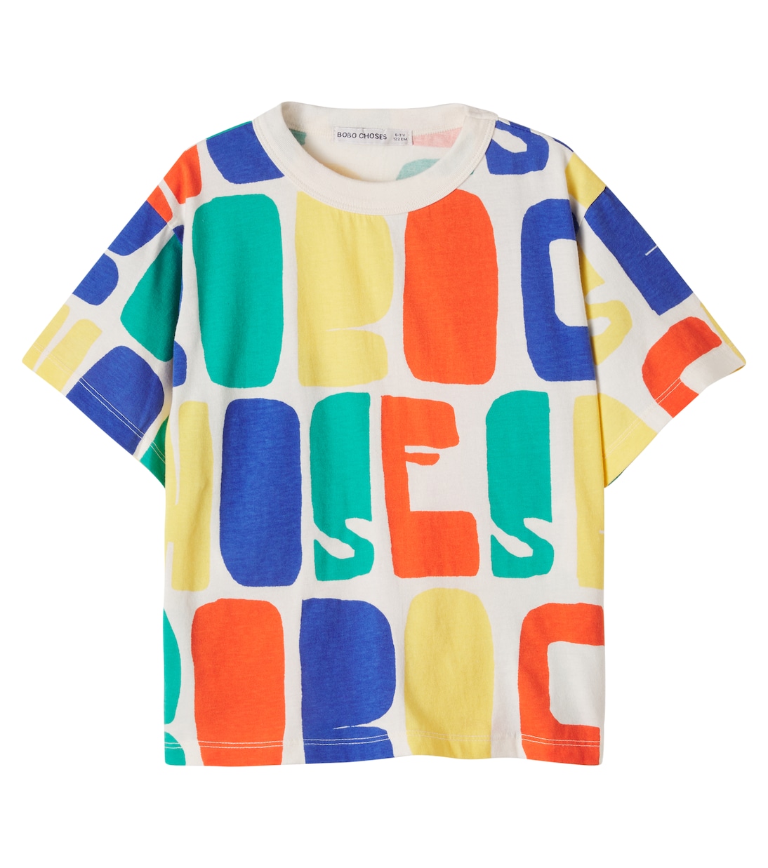 Logo colorblock cotton T-shirt | Bobo Choses
