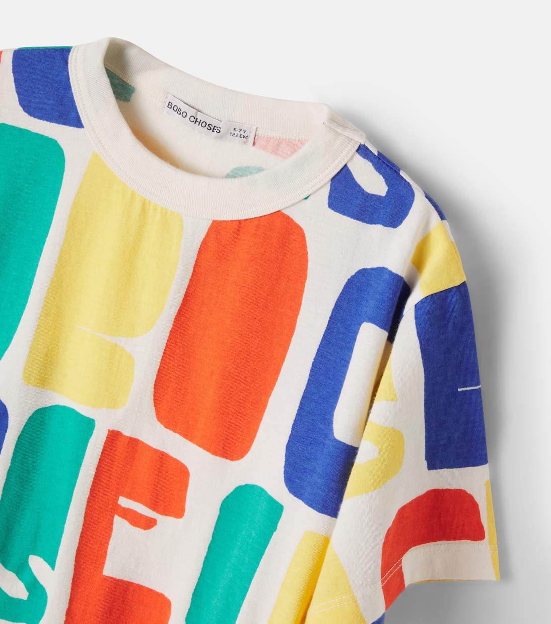Logo colorblock cotton T-shirt | Bobo Choses