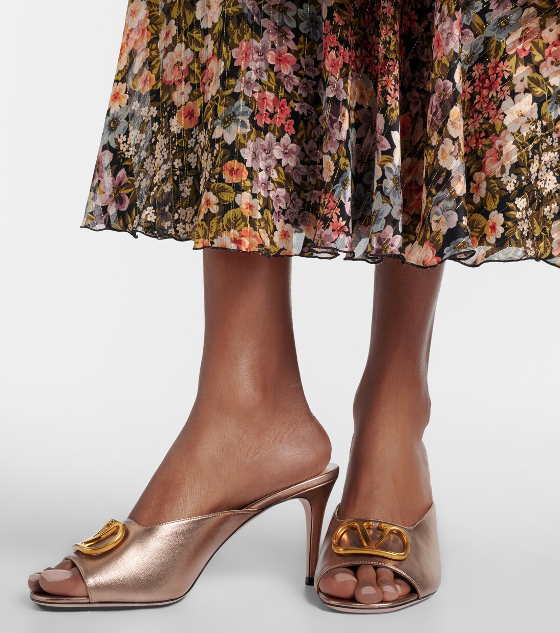 Mules VLogo en cuir | Valentino Garavani