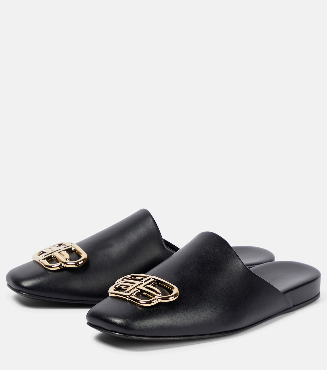 Slippers BB Cosy aus Leder | Balenciaga