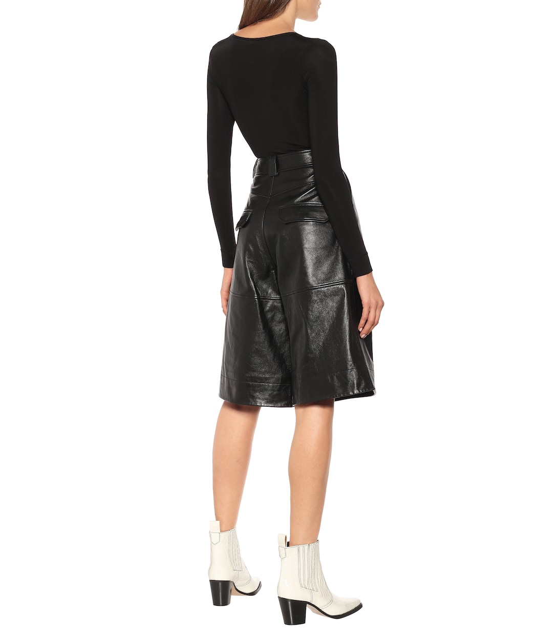 Leather shorts | Ganni