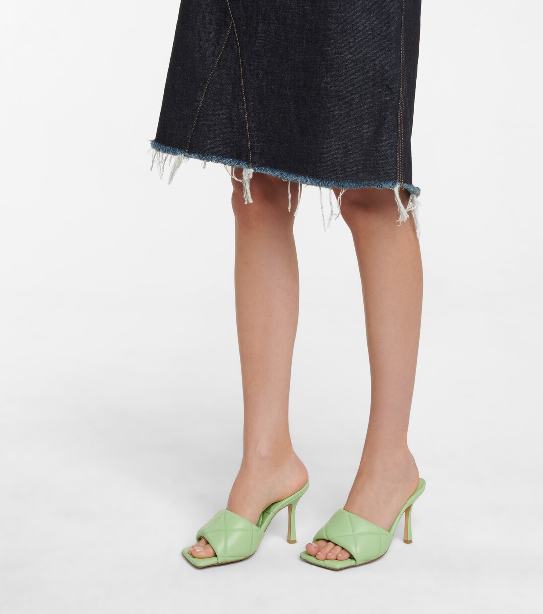 Rubber Lido leather sandals | Bottega Veneta