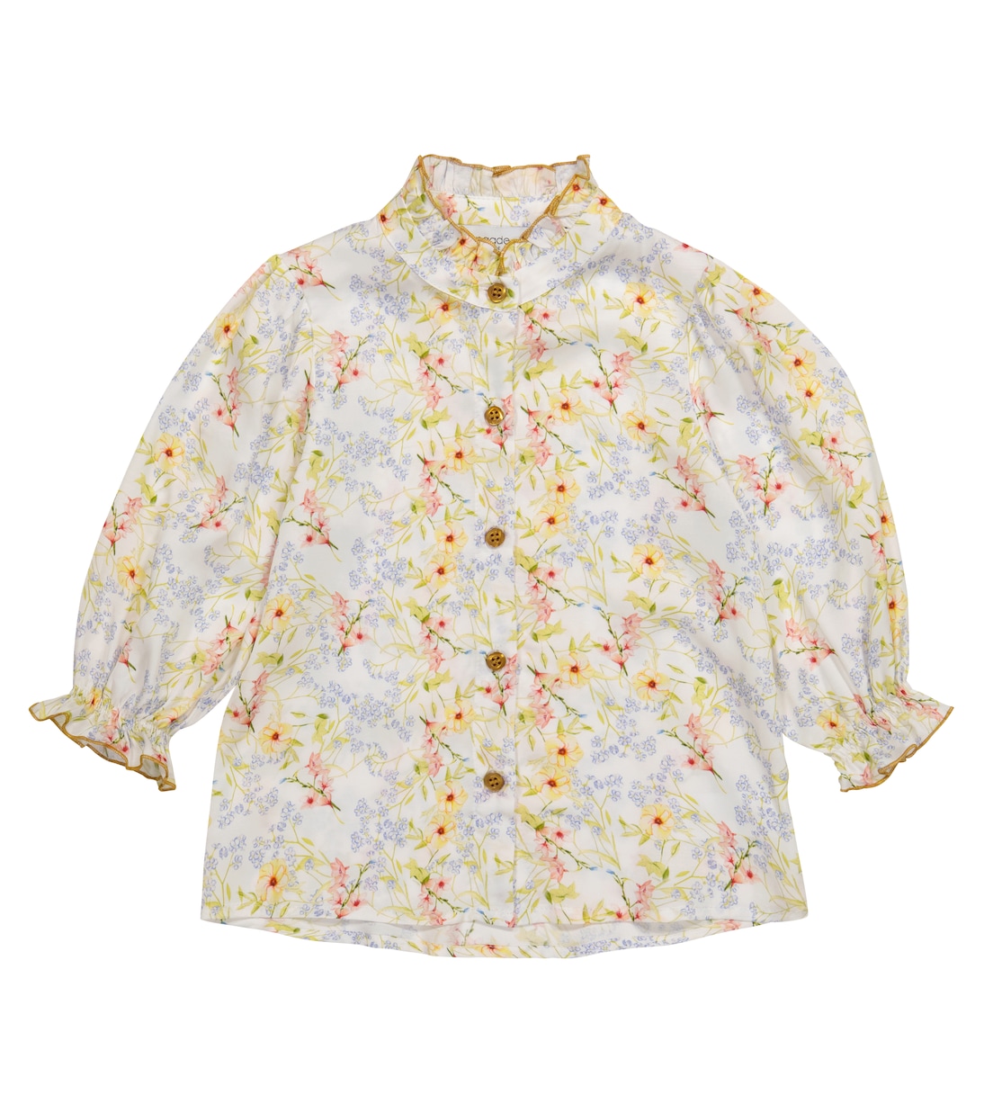 Top Viola de satén floral | Paade Mode