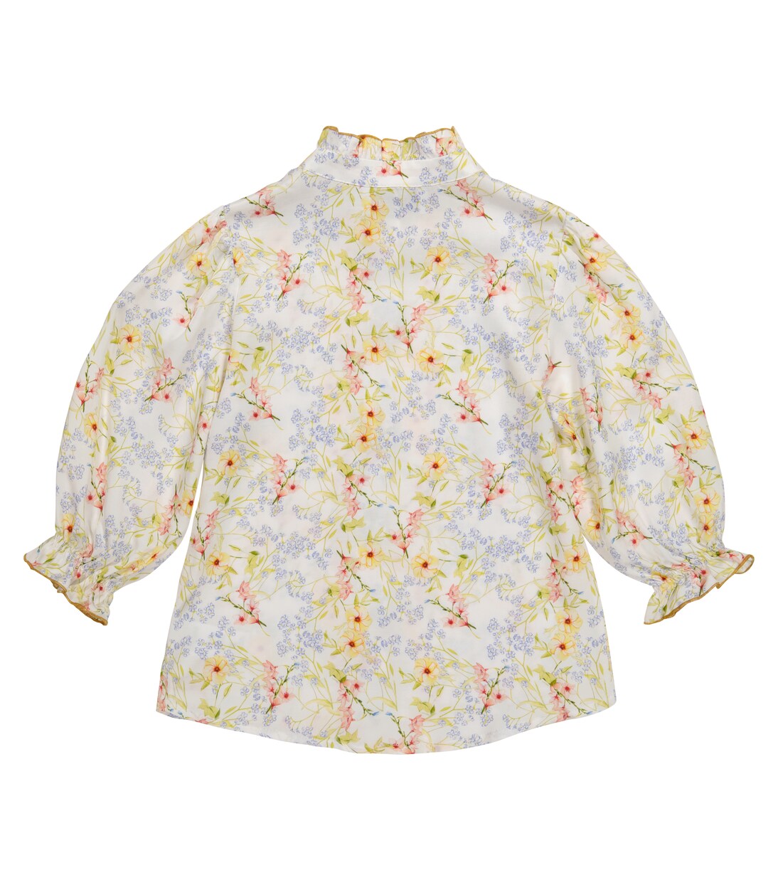 Top Viola de satén floral | Paade Mode