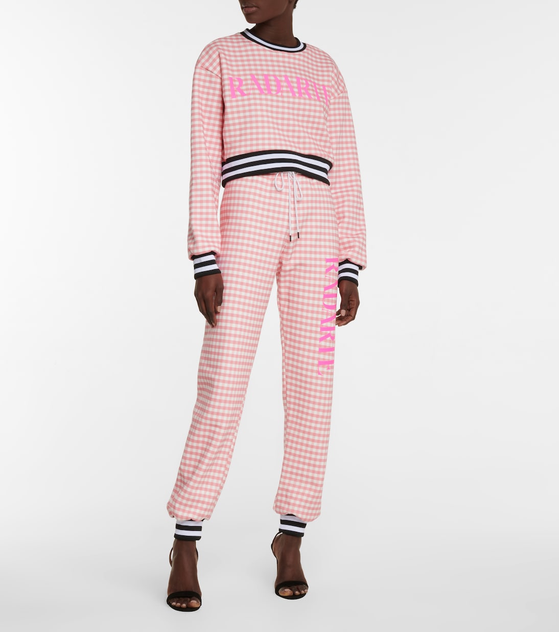 Gingham cotton-blend sweatpants | Rodarte