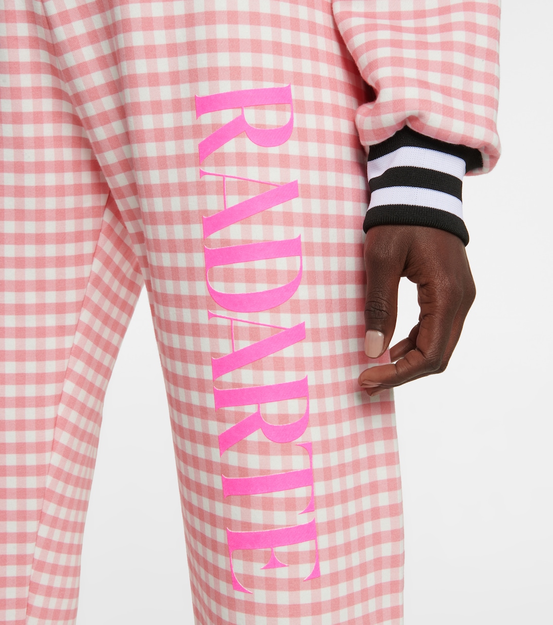 Gingham cotton-blend sweatpants | Rodarte