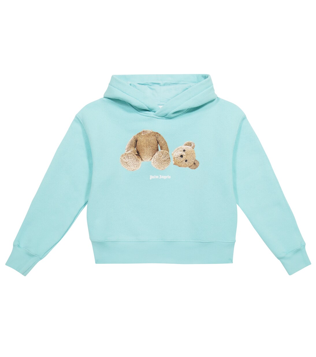 Felpa in jersey di cotone con cappuccio | Palm Angels Kids