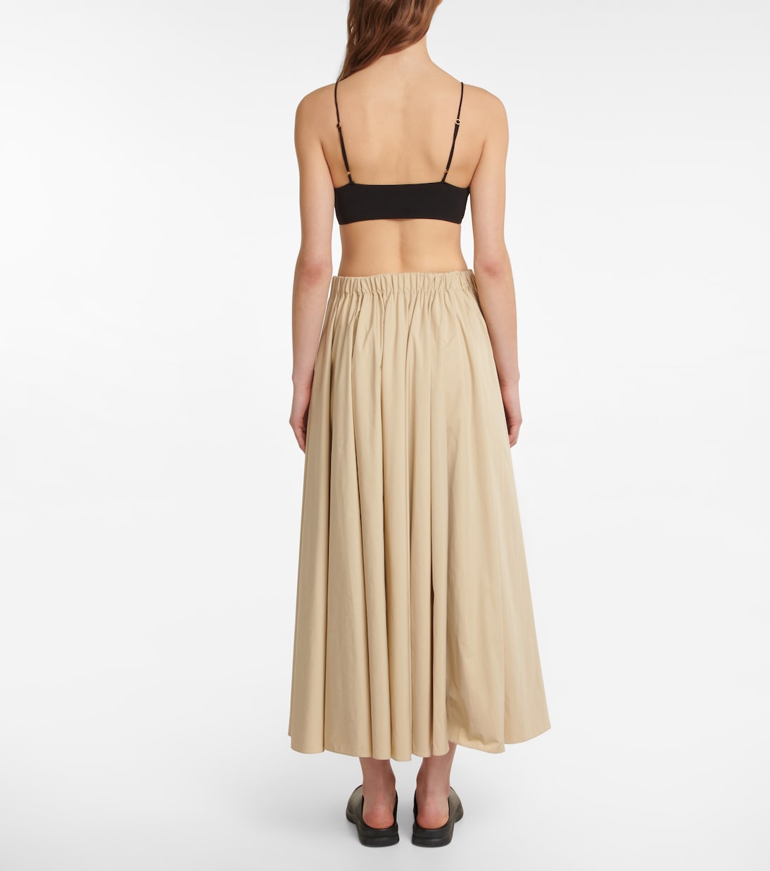 Falda midi Sunset fruncida | The Row