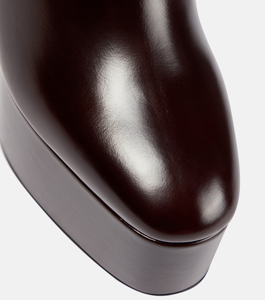 Tan-Go leather platform ankle boots | Valentino Garavani